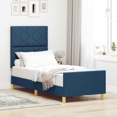 Struttura Letto Blu vidaXL 80x200 cm in Tessuto
