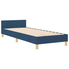 Struttura Letto Blu vidaXL 80x200 cm in Tessuto