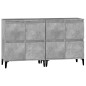 Credenze 2pz Grigio Cemento 60x35x70 cm in Legno Multistrato Credenze 2pz Grigio Cemento 60x35x70 cm in Legno Multistrato