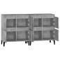 Credenze 2pz Grigio Cemento 60x35x70 cm in Legno Multistrato Credenze 2pz Grigio Cemento 60x35x70 cm in Legno Multistrato