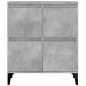 Credenze 2pz Grigio Cemento 60x35x70 cm in Legno Multistrato Credenze 2pz Grigio Cemento 60x35x70 cm in Legno Multistrato