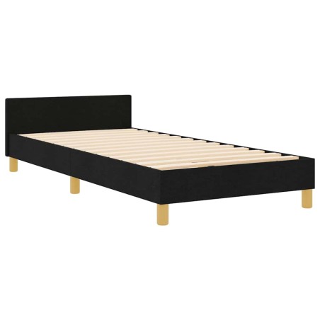 vidaXL Struttura Letto Nera 90x200 cm in Tessuto