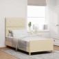 vidaXL Struttura Letto Panna Legno ingegnerizzato 92 x 187 cm vidaXL Struttura Letto Panna Legno ingegnerizzato 92 x 187 cm