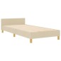 vidaXL Struttura Letto Panna Legno ingegnerizzato 92 x 187 cm vidaXL Struttura Letto Panna Legno ingegnerizzato 92 x 187 cm
