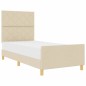 vidaXL Struttura Letto Panna Legno ingegnerizzato 92 x 187 cm vidaXL Struttura Letto Panna Legno ingegnerizzato 92 x 187 cm