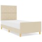 vidaXL Struttura Letto Panna Legno ingegnerizzato 92 x 187 cm vidaXL Struttura Letto Panna Legno ingegnerizzato 92 x 187 cm