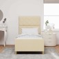 vidaXL Struttura Letto Panna Legno ingegnerizzato 92 x 187 cm vidaXL Struttura Letto Panna Legno ingegnerizzato 92 x 187 cm