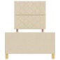 vidaXL Struttura Letto Panna Legno ingegnerizzato 92 x 187 cm vidaXL Struttura Letto Panna Legno ingegnerizzato 92 x 187 cm