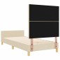 vidaXL Struttura Letto Panna Legno ingegnerizzato 92 x 187 cm vidaXL Struttura Letto Panna Legno ingegnerizzato 92 x 187 cm