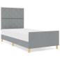 Struttura Letto vidaXL Grigio chiaro 100x200 cm Tessuto