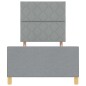 Struttura Letto vidaXL Grigio chiaro 100x200 cm Tessuto