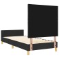 Struttura del letto nera 100x200 cm in tessuto vidaXL