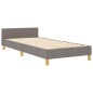 Struttura del Letto vidaXL Tortora 100x200 cm in Tessuto Struttura del Letto vidaXL Tortora 100x200 cm in Tessuto