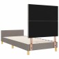 Struttura del Letto vidaXL Tortora 100x200 cm in Tessuto Struttura del Letto vidaXL Tortora 100x200 cm in Tessuto