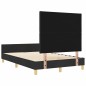 Letto in tessuto nero vidaXL 120x190 cm