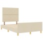 vidaXL Letto in Panna - 120x190 cm, Tessuto vidaXL Letto in Panna - 120x190 cm, Tessuto