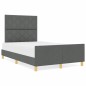 Letto Grigio Scuro 120x200 cm in Tessuto - vidaXL