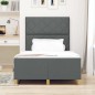 Letto Grigio Scuro 120x200 cm in Tessuto - vidaXL