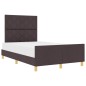 Struttura Letto vidaXL Marrone Scuro 120x200 cm in Tessuto