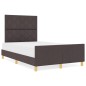 Struttura Letto vidaXL Marrone Scuro 120x200 cm in Tessuto