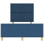 Struttura Letto Blu vidaXL 120x200 cm in Tessuto