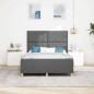 Struttura letto grigia scura 140x190 cm in tessuto Struttura letto grigia scura 140x190 cm in tessuto