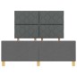 Struttura letto grigia scura 140x190 cm in tessuto Struttura letto grigia scura 140x190 cm in tessuto