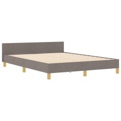 Struttura del letto Tortora 140x190 cm in tessuto by vidaXL