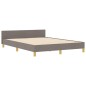 Struttura del letto Tortora 140x190 cm in tessuto by vidaXL