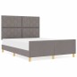 Struttura del letto Tortora 140x190 cm in tessuto by vidaXL