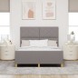 Struttura del letto Tortora 140x190 cm in tessuto by vidaXL