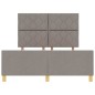 Struttura del letto Tortora 140x190 cm in tessuto by vidaXL