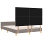 Struttura del letto Tortora 140x190 cm in tessuto by vidaXL