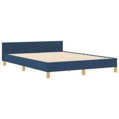 Struttura Letto vidaXL Blu 140x190 cm Tessuto
