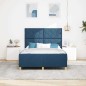 Struttura Letto vidaXL Blu 140x190 cm Tessuto
