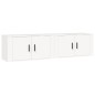 Mobili Porta TV a Parete 2 pz Bianco 80x34,5x40 cm