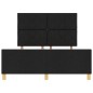 Struttura del Letto vidaXL Nera 140x200 cm in Tessuto