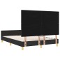Struttura del Letto vidaXL Nera 140x200 cm in Tessuto