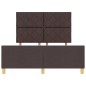 Struttura del Letto in Tessuto Marrone Scuro 160x200 cm