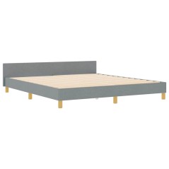 Struttura del letto vidaXL in Grigio chiaro, 180x200 cm, Tessuto