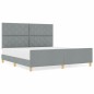 Struttura del letto vidaXL in Grigio chiaro, 180x200 cm, Tessuto Struttura del letto vidaXL in Grigio chiaro, 180x200 cm, Tessuto