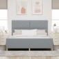 Struttura del letto vidaXL in Grigio chiaro, 180x200 cm, Tessuto Struttura del letto vidaXL in Grigio chiaro, 180x200 cm, Tessuto