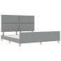 Struttura del letto vidaXL in Grigio chiaro, 180x200 cm, Tessuto Struttura del letto vidaXL in Grigio chiaro, 180x200 cm, Tessuto