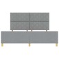 Struttura del letto vidaXL in Grigio chiaro, 180x200 cm, Tessuto Struttura del letto vidaXL in Grigio chiaro, 180x200 cm, Tessuto