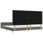 Letto vidaXL Grigio Scuro 200x200 cm in Tessuto