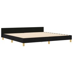 Letto a Box vidaXL Nero 200x200 cm in Tessuto