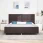 Rete letto vidaXL in marrone scuro, 200x200 cm, tessuto Rete letto vidaXL in marrone scuro, 200x200 cm, tessuto