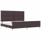 Rete letto vidaXL in marrone scuro, 200x200 cm, tessuto Rete letto vidaXL in marrone scuro, 200x200 cm, tessuto
