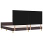 Rete letto vidaXL in marrone scuro, 200x200 cm, tessuto Rete letto vidaXL in marrone scuro, 200x200 cm, tessuto