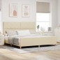 Struttura Letto vidaXL Crema 200x200 cm in Tessuto